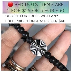 π΄π FREE ! Oil diffuser lava rock beads spiral charm